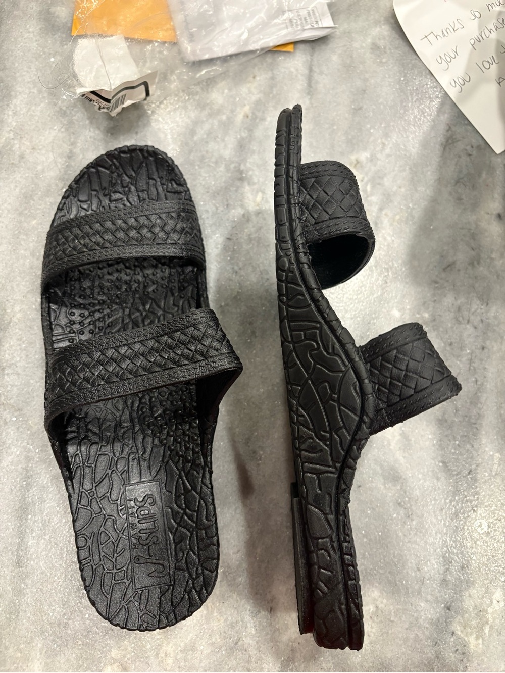 J-Slips Lava Rock Sandals - Black
